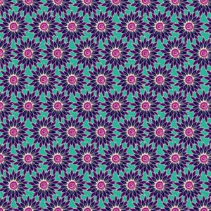 Henna - Sunflower in Teal by Beth Studley