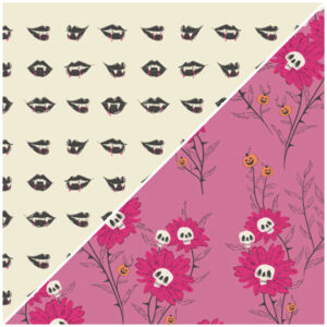 Lips & Skull Flowers - Spooky & Sweeter Backing Kit