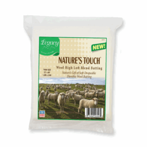 Legacy 50% Wool / 50% Poly Hi-Loft Wadding pack in various sizes*