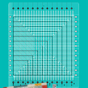 CG Ruler - Non-Slip Stripology Squared Ruler By Gudrun Erla
