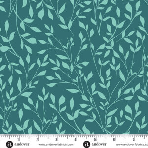 Color Me Pretty - Meadow in Teal by Stephanie Organes for Andover Fabrics