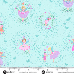 Fairy Dust - Friends in Teal for Makower Fabrics