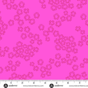 Color Me Pretty - Charm in Bubblegum by Stephanie Organes for Andover Fabrics
