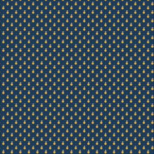 Indigo Cheddar - Pinstripe Circle in Indigo Andover Fabrics