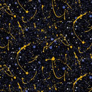 Iconic - Darkmatter in Royal - Libs Elliott for Andover Fabrics