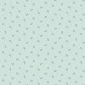 Sewing Bird - Spools in Blue - Makower Fabrics