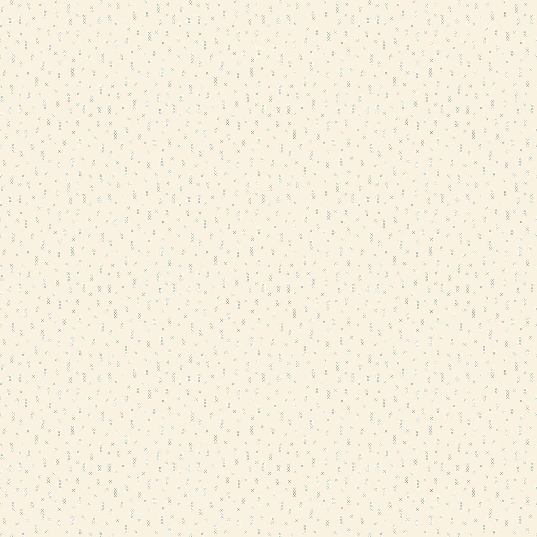 Sewing Bird - Crossstitch in Cream - Makower Fabrics