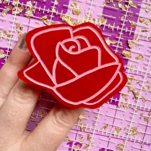 Feral Notions Rose Pop-up Ruler Handle