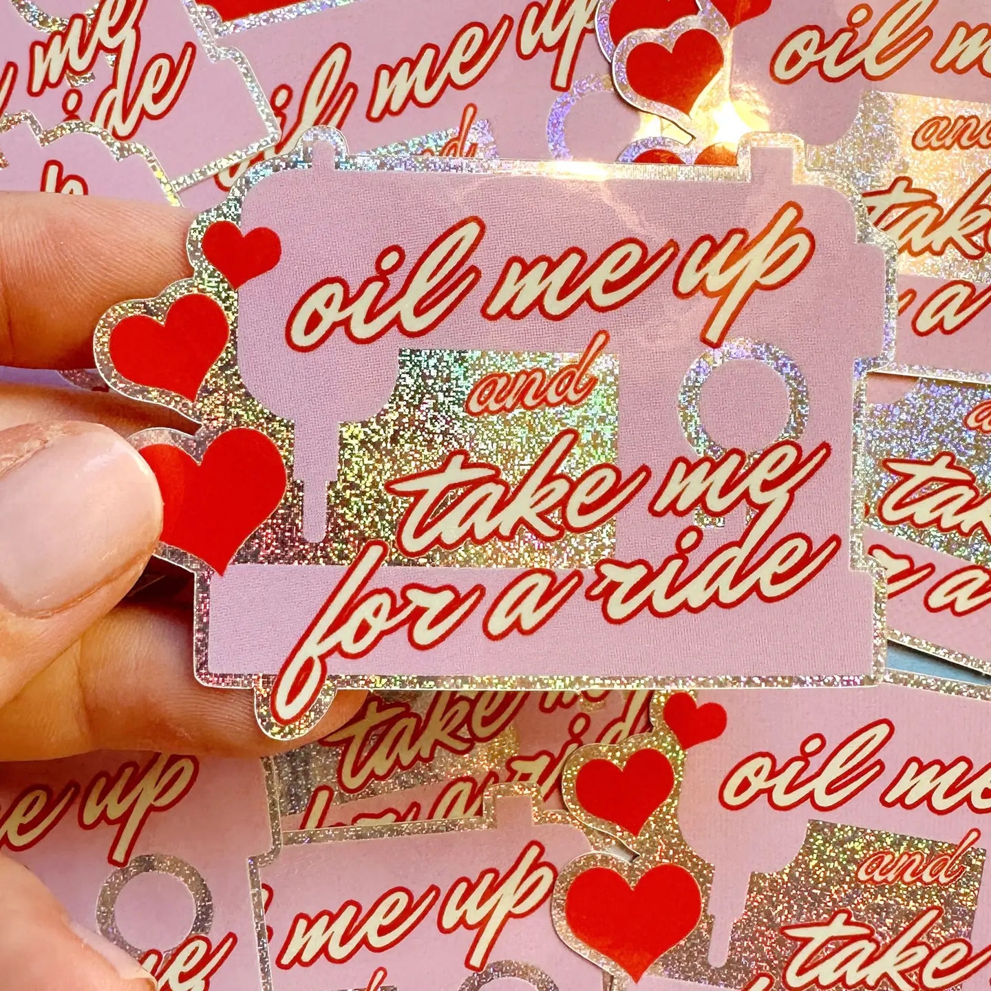 Feral Notions Oil Me Up Sewing Machine Sticker