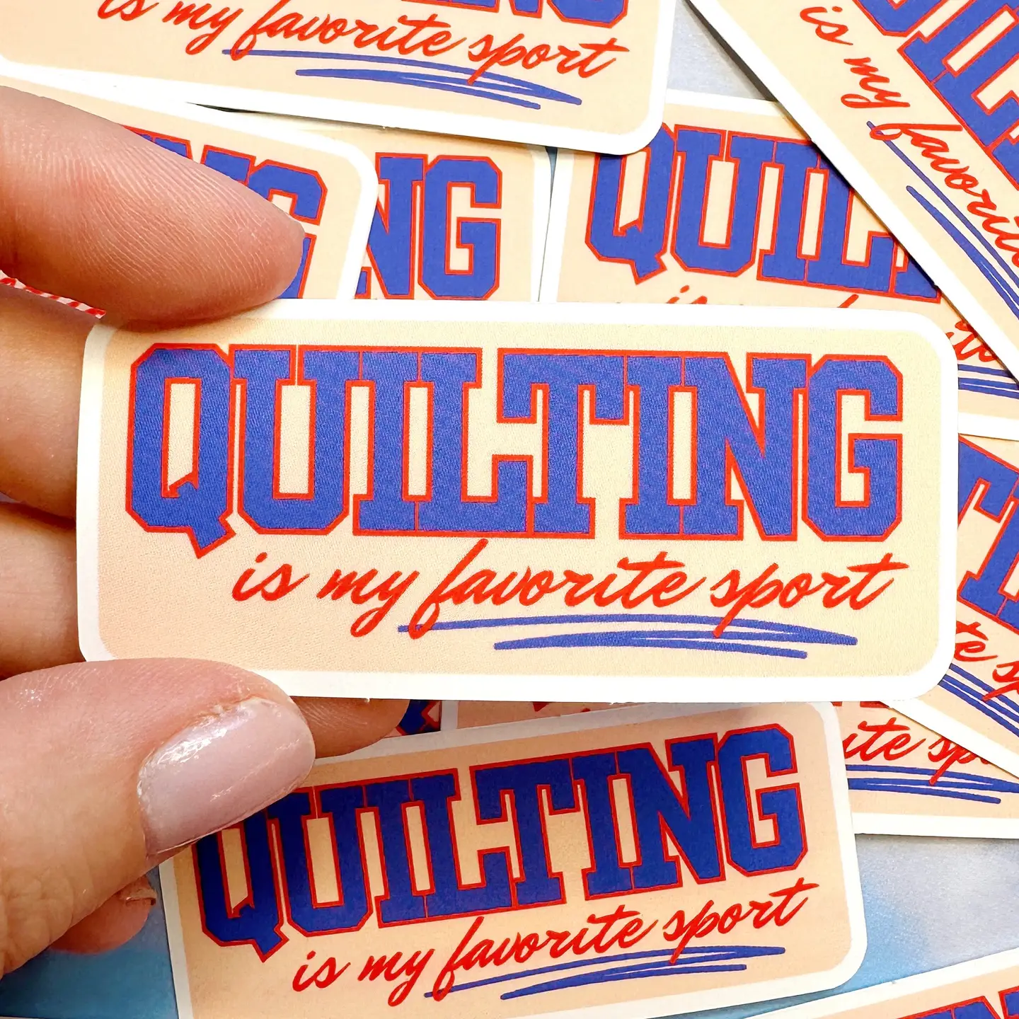 Feral Notions Quilting is my Favorite Sport Sticker