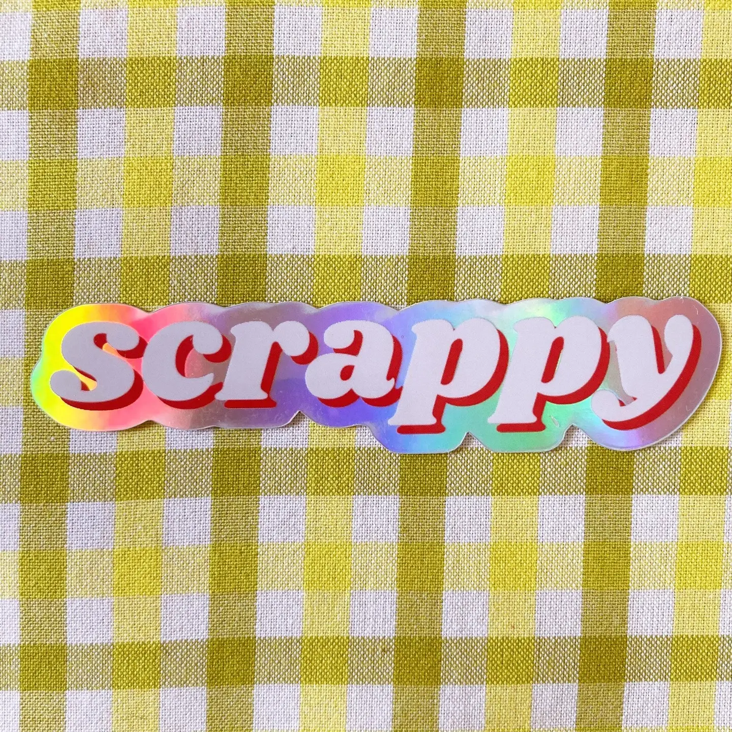 Feral Notions Scrappy Holographic Sticker