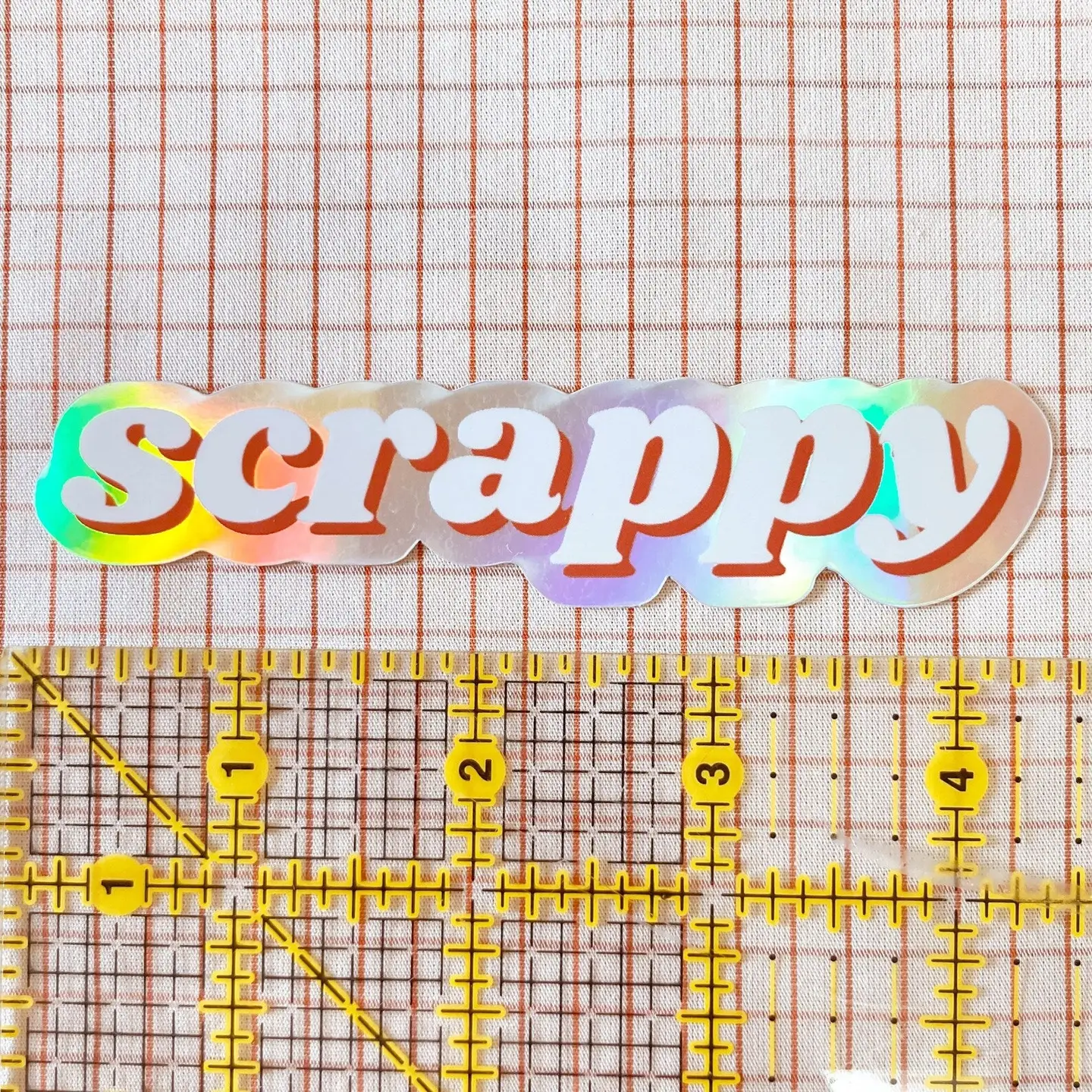 Feral Notions Scrappy Holographic Sticker - Image 2