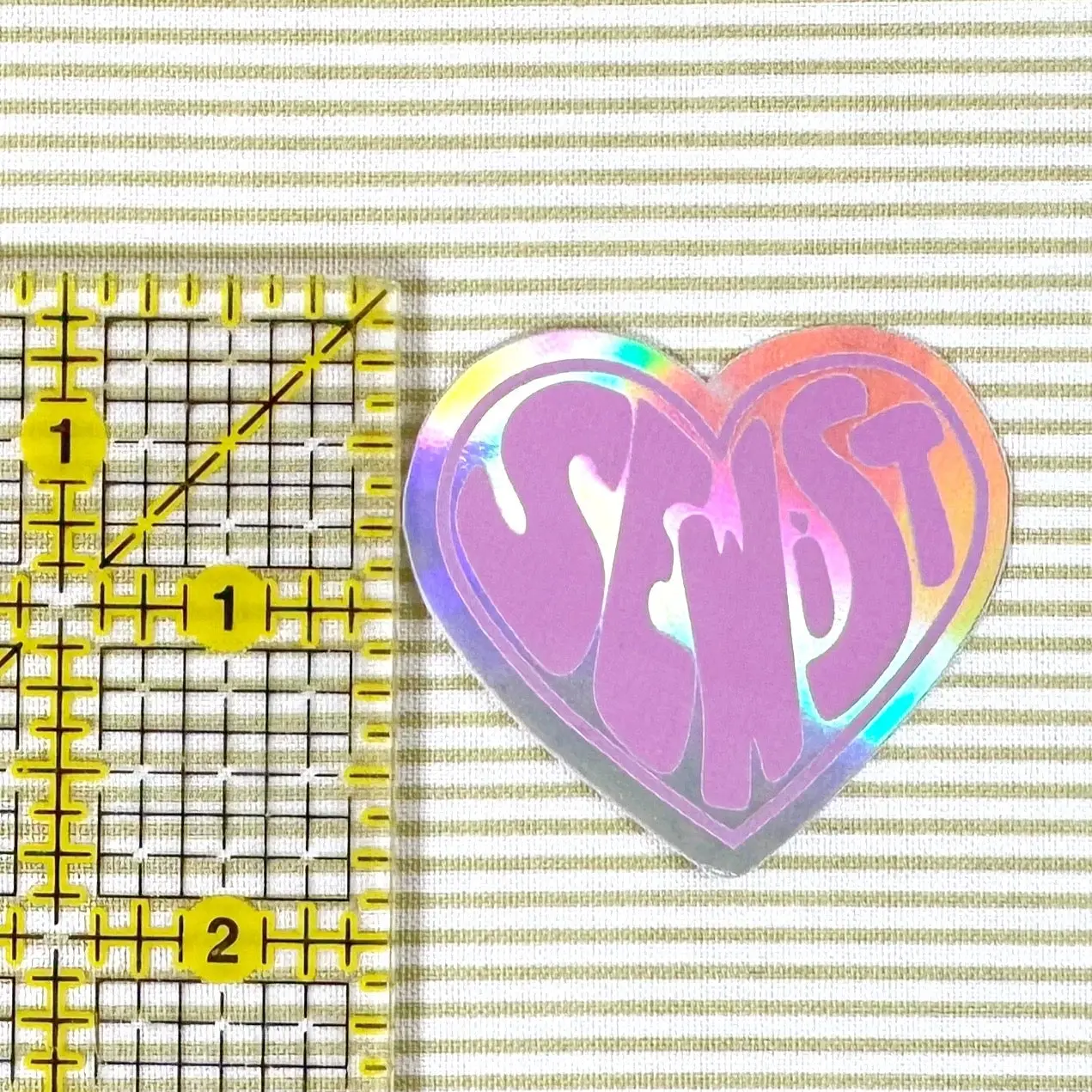 Feral Notions Sewist Holographic Sticker - Image 2