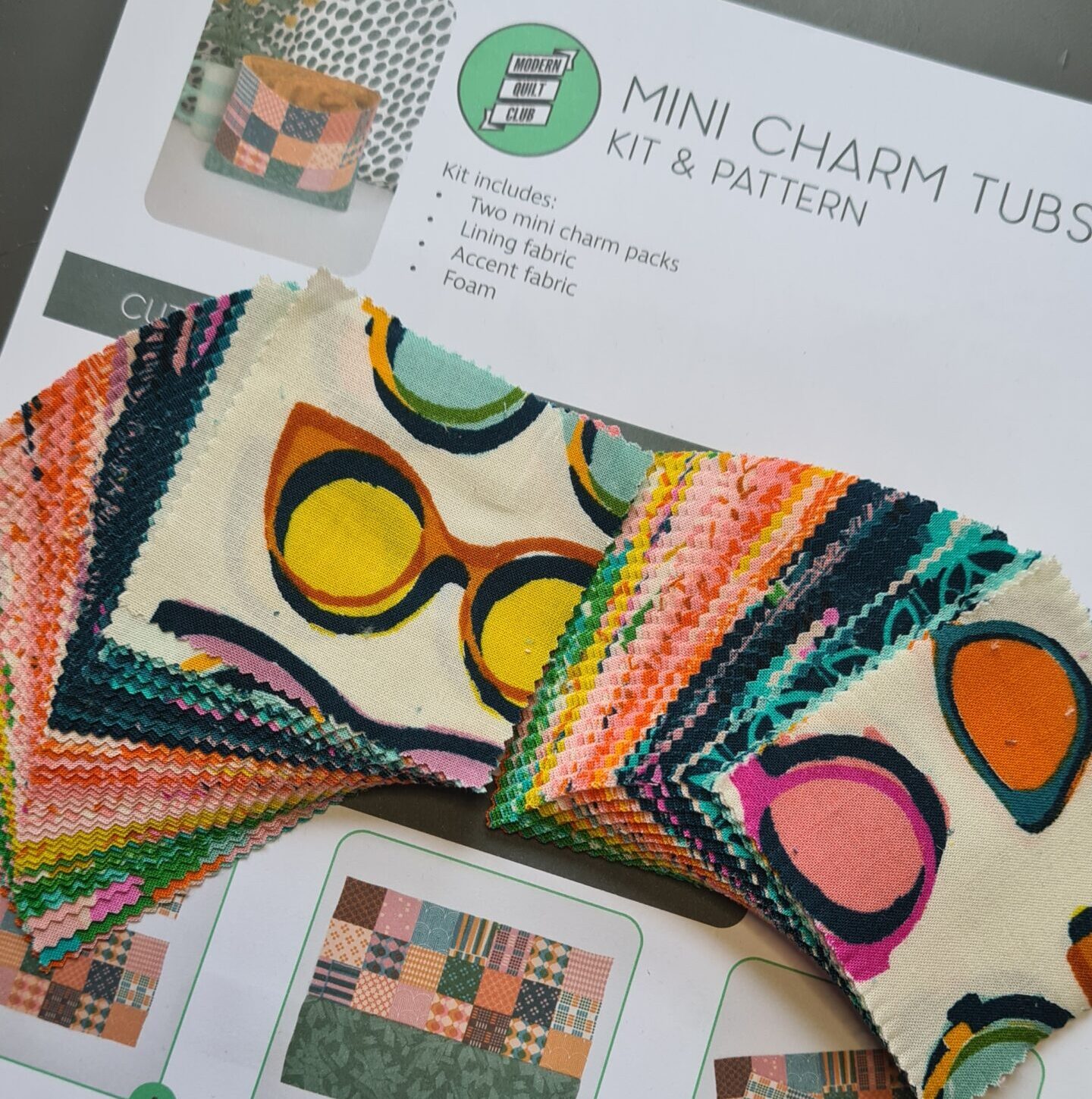 Mini Charm Tubs - Pattern & Kit - Image 4