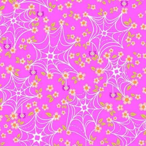 Ghostly Garden - Web and Bloom Pink
