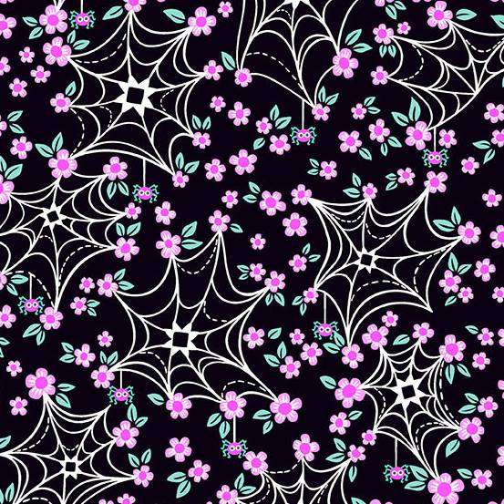 Ghostly Garden - Web and Bloom Black