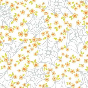 Ghostly Garden - Web and Bloom White