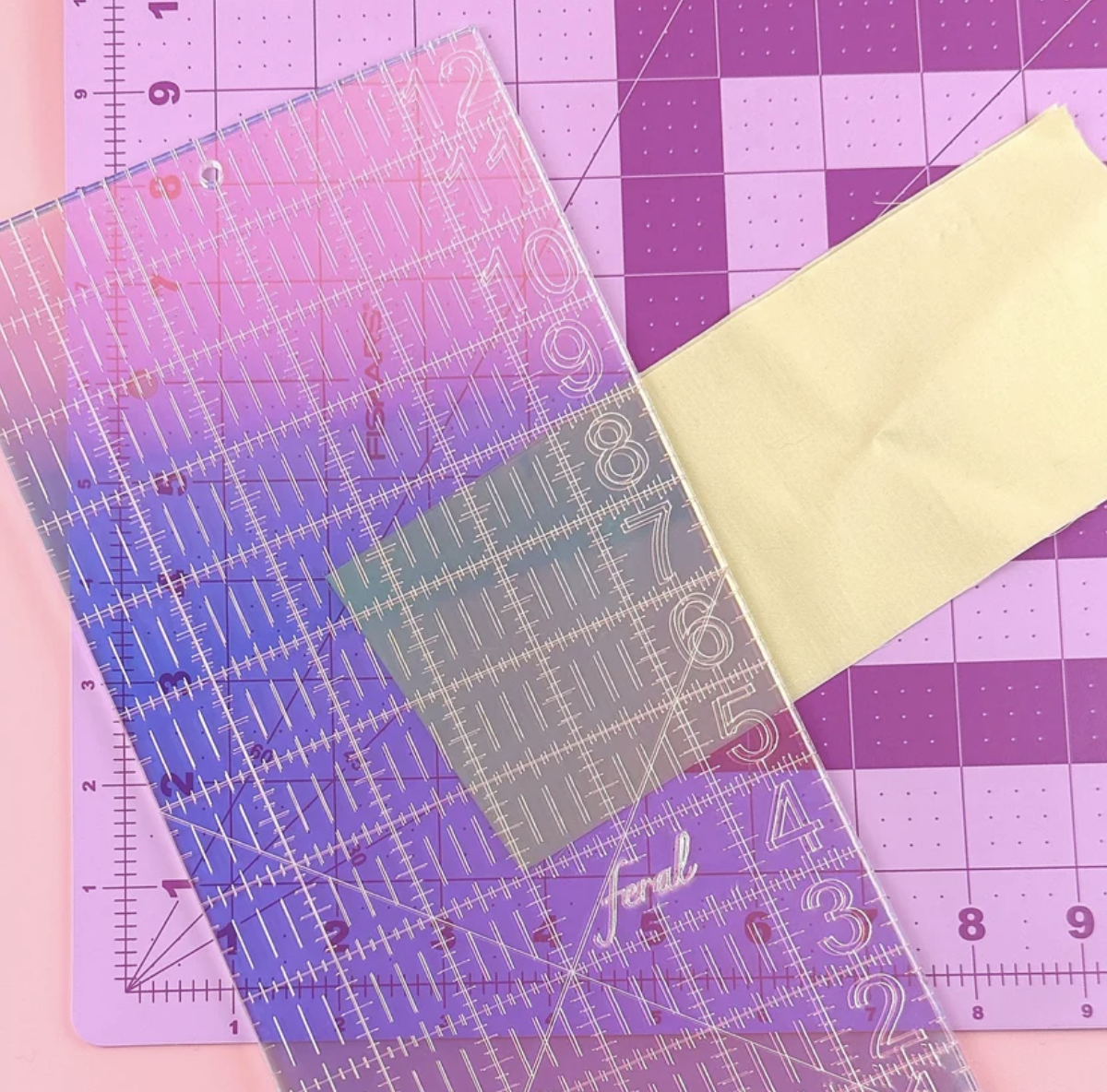 Feral Notions 6" x 12" Ruler for all purposes - Image 2
